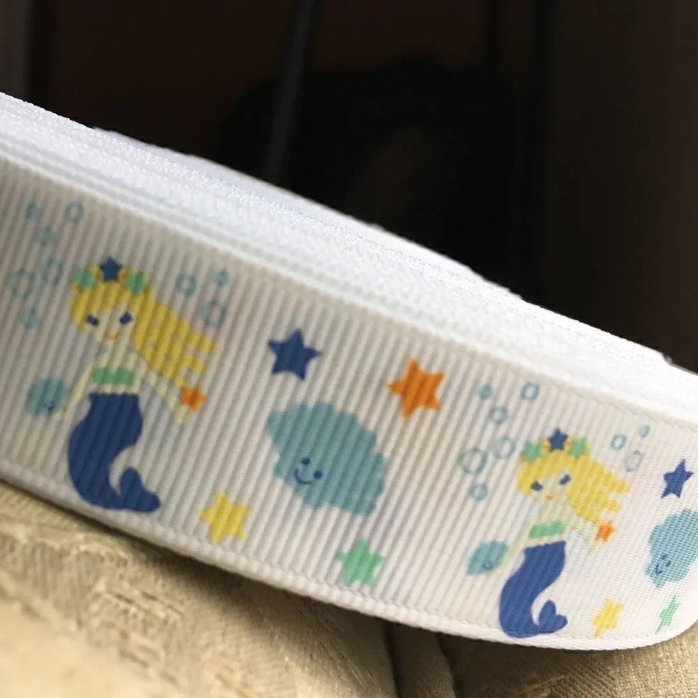 5/$24 grosgrain Ribbon 7/8” NEW 5 yards mermaid
